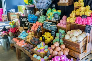 Lush store display, Moscow