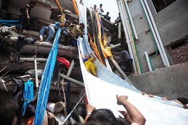 The Rana Plaza building collapsed in April