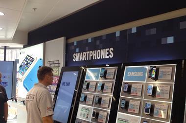Carphone shop-in-shop in Dixons' Currys and PC World store