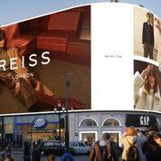 Reiss is advertising on Piccadilly Lights for the first time