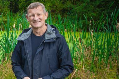 M&S chief executive Steve Rowe outdoors at nature reserve
