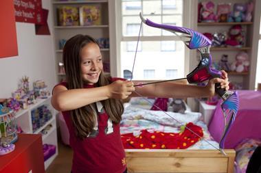 The Nerf Rebelle Agent Bow is being marketed at girls as well as boys and is no doubt set to appeal to both following the popularity of the bow-toting Jennifer Lawrence in the Hunger Games film.