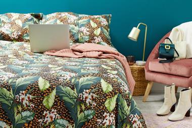 ASOS SUPPLY animal & leaf double duvet