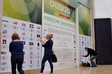 Ocado today unveiled its new virtual shopping wall in Birmingham’s Bullring shopping centre