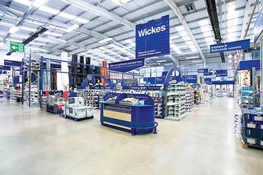 Wickes owner Travis Perkins has posted a jump in first quarter retail sales as improvements in range drove “encouraging” trading momentum.