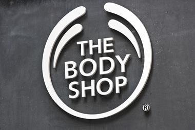 The Body Shop sign