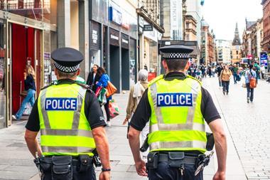 Police walking beat