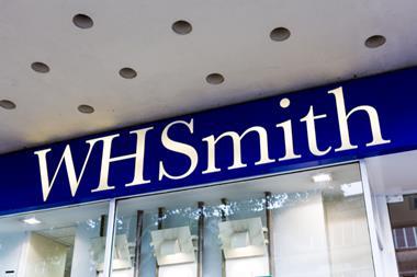Exterior of WHSmith store showing fascia