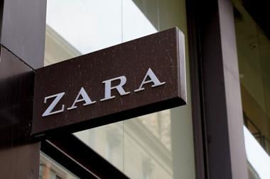 Zara store sign