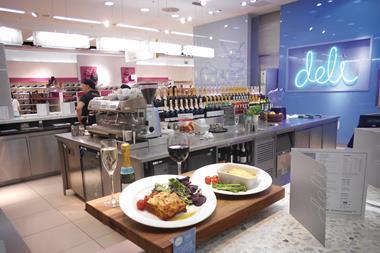 As an upscale grazing option, the back of the ground floor on Marks & Spencer's Westfield is home to the deli.