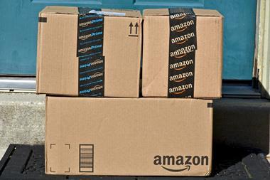 Amazon parcels outside door