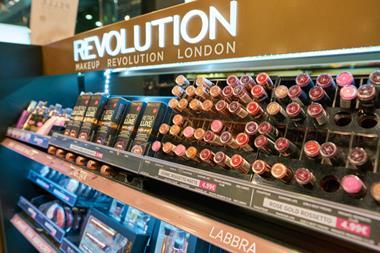 Revolution Beauty store display