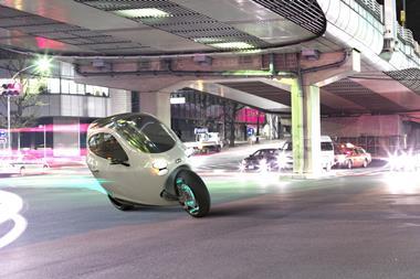 Lit Motors have designed a two wheeled vehicle that is a combination of a car and a motorbike