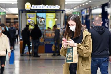 Manchester shopper face mask