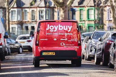 Joybuy electric van on UK street