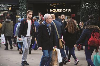 London's West End attracts extremely high footfall on a Sunday