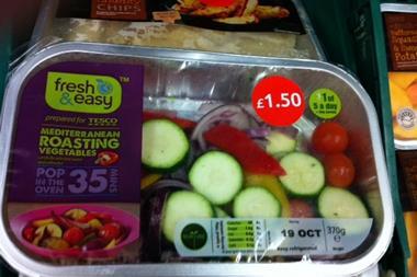 Fresh & Easy are selling in Tesco. Photo courtesy of Bryan Roberts, Kantar Retail