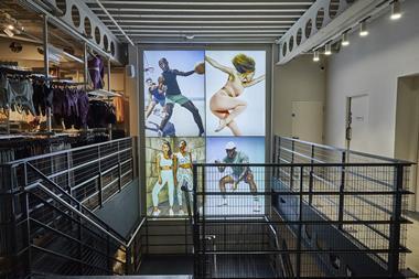 Stairwell at Fabletics Store Imagery