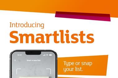 Sainsbury's smart lists