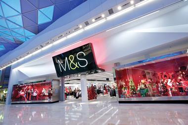 Marks and Spencer is reconfiguring clohting space in stores