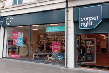 Carpetright introduced a new “contemporary” logo and new store format
