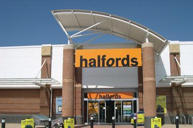 Halfords profit before tax and non recurring items increased 10.8% in the first half
