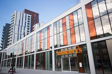 Sainsbury's Nine Elms fascia