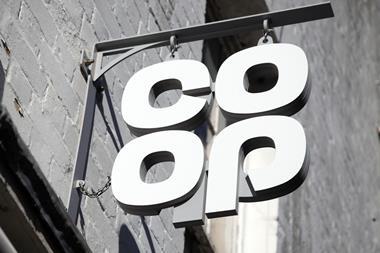 Co-op store sign