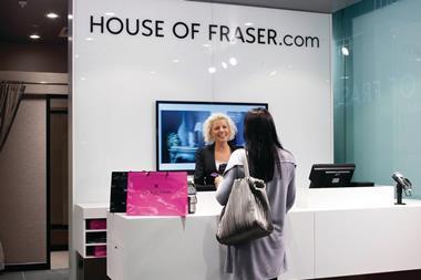 House of Fraser has announced that it is going to be launching its click and collect service in a Caffè Nero in Cambridge from the middle of October