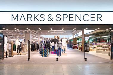 Outside view of Marks & Spencer store