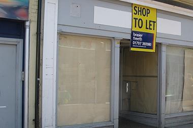 The increase in rents and rates is said to be forcing stores to close