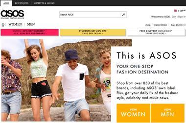 Asos warned on profits after the strength of sterling hit international sales