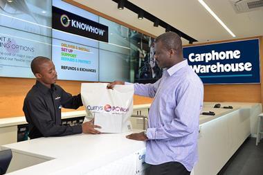 Electricals powerhouse Dixons Carphone posted its first-quarter results, with group like-for-like up 4%