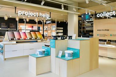 The 5,400 sq ft store doesn't have stock available to purchase on the shop floor, but is focued on providing information and inspiration to customers around their home improvement projects.