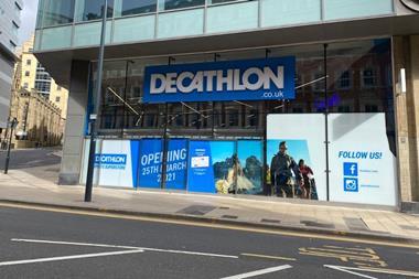 Exterior of Decathlon Leeds Store