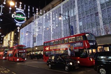 John Lewis Oxford Street London United Kingdom Christmas 2017