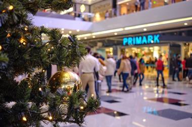Christmas tree outside Primark