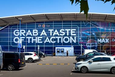 PepsiCo products were promoted in a store wrap campaign at the Wembley Tesco store