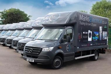 Marks Electrical delivery fleet of vans