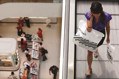 Footfall slumped across the Black Friday weekend as consumers continued to take advantage of flash sales online rather than visiting stores.