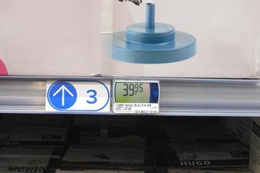 Kingfisher’s French business Castorama already uses electronic shelf edge pricing and Cheshire said he would bring it to B&Q in the UK.