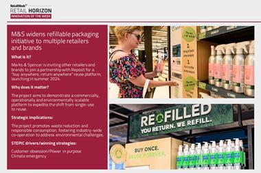 Innovation of the Week – M&S widens refillable packaging initiative index