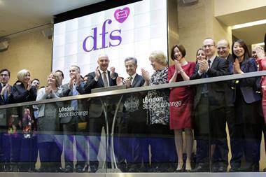DFS boss Ian Filby launches the retailer on the stock exchange