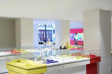 Jewellery counters in Harvey Nichols store, London