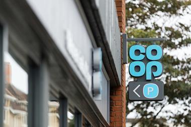 Co-op store sign