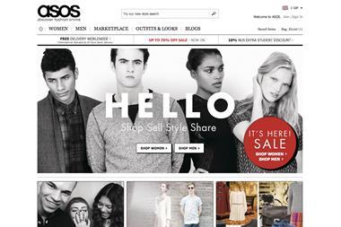 International remained strong at Asos