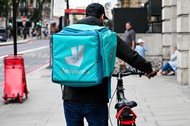 Deliveroo delivery cyclist
