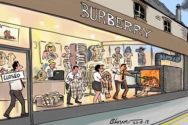 Patrick Blower Burberry cartoon 24 July