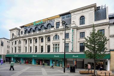 Exterior of Fenwick's flagship store in Newcastle, 2026
