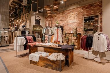Interior of River Island store in Manchester
